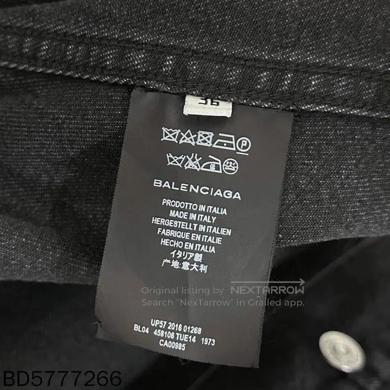 Balenciaga Balenciaga Black denim jacket Size XS / US 0-2 / IT 36-38 - 5 Thumbnail