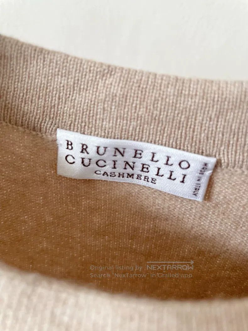 Brunello Cucinelli Brunello Cucinelli Milk tea-colored wool cashmere silk bea Size XS / US 0-2 / IT 36-38 - 5 Thumbnail