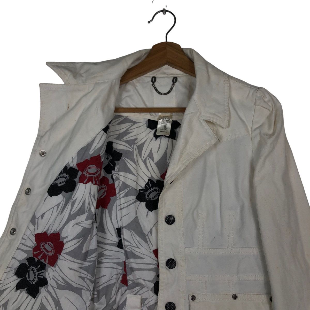 Diesel 🔥Vintage Cropped Biker Jacket Diesel Rare Lining Design Size US S / EU 44-46 / 1 - 12 Thumbnail