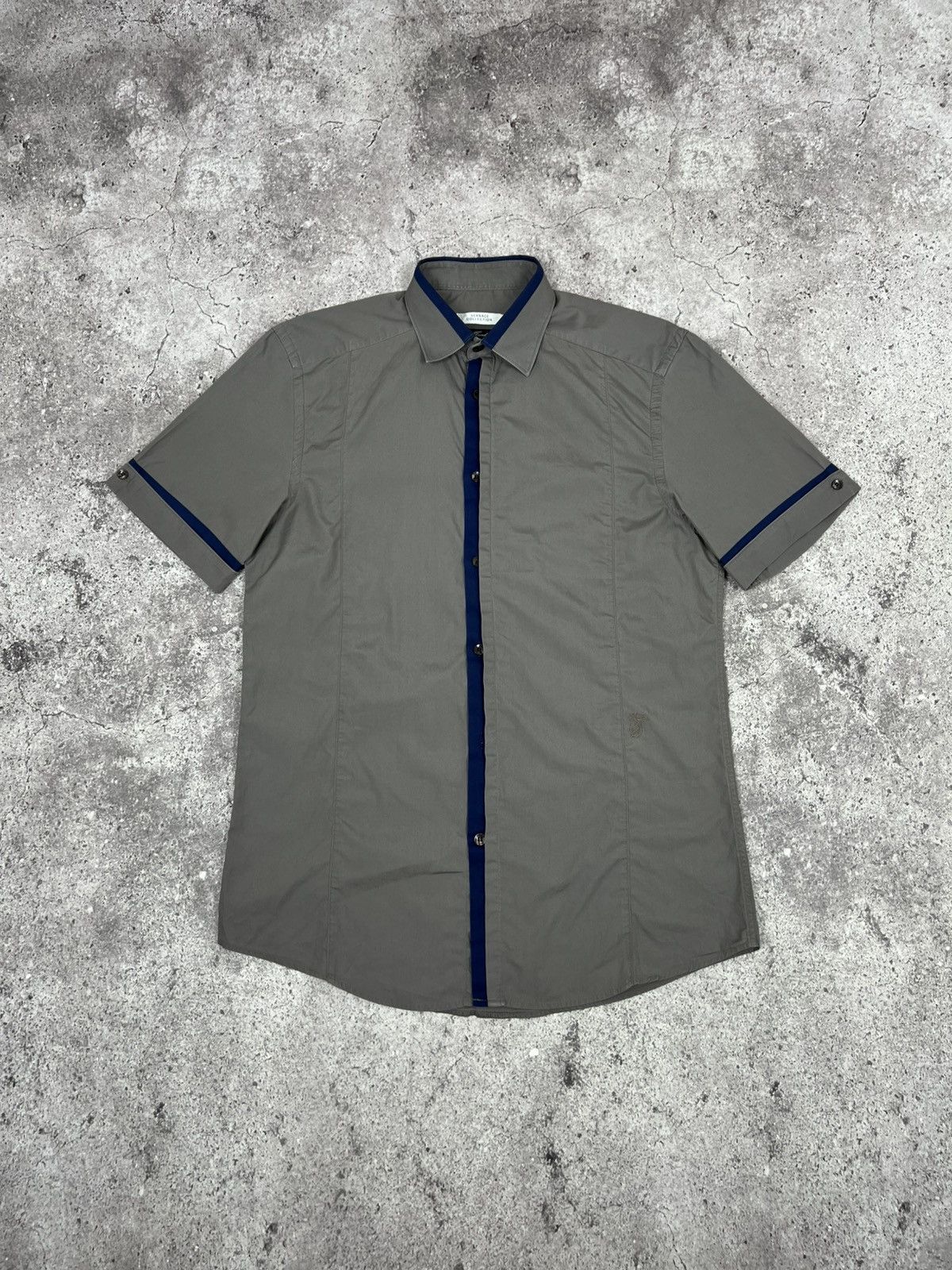 Versace Versace Collection Button Up Shirt Short Sleeve Size US S / EU 44-46 / 1 - 1 Thumbnail