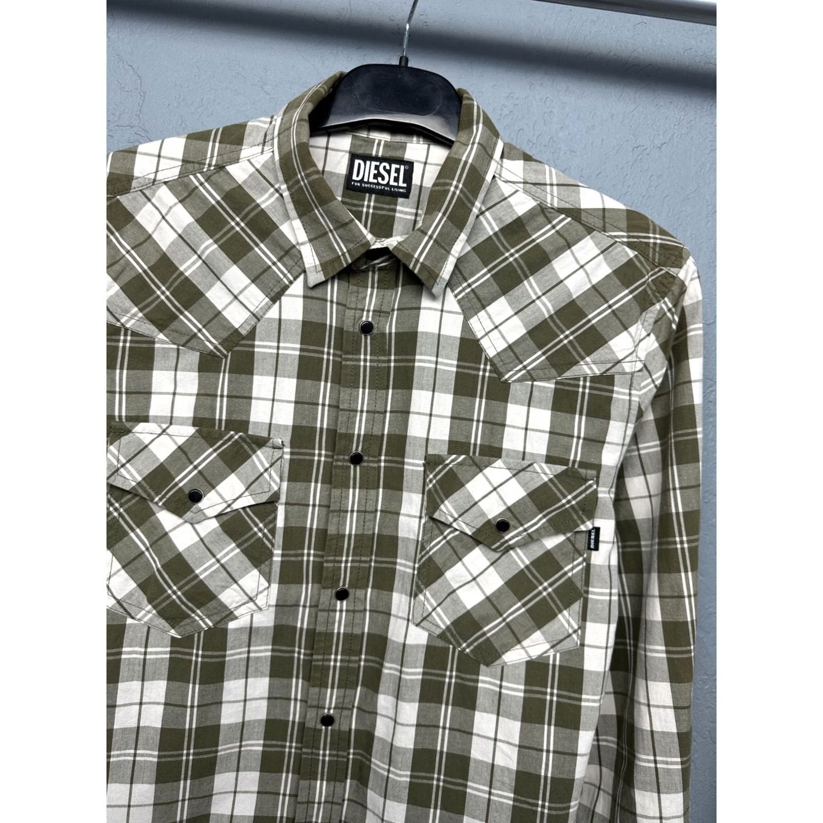 Diesel Diesel Shirt Mens Long Sleeve Plaid Size S Color Multicolor Size US S / EU 44-46 / 1 - 2 Thumbnail