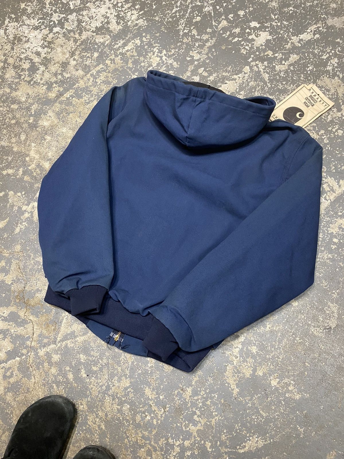 Carhartt × Vintage Vintage Carhartt Blue Hooded Active Jacket JR102 New Size US S / EU 44-46 / 1 - 8 Thumbnail