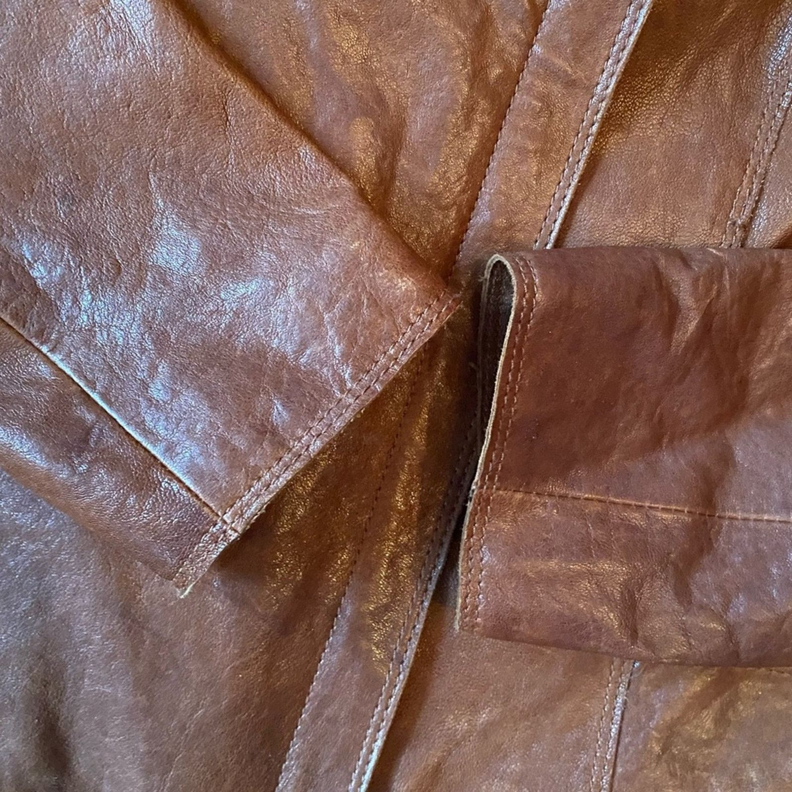 Andrew Marc Andrew Marc NY $450 Leather Cocoa Brown Biker Jacket S Size S / US 4 / IT 40 - 9 Thumbnail