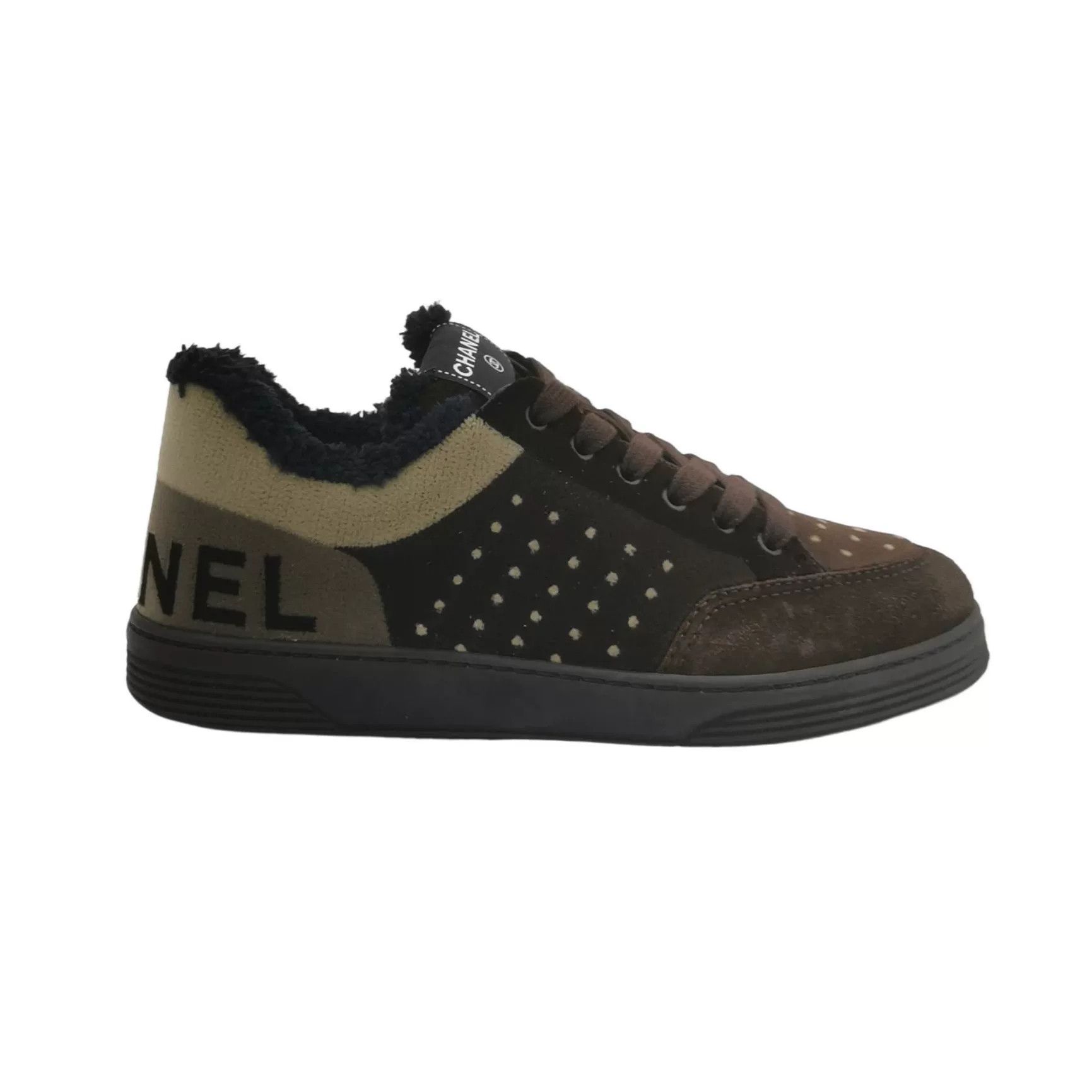 Chanel Chanel Suede Colorblock Logo Lace-up Shoes Size US 6.5 / IT 36.5 - 1 Thumbnail