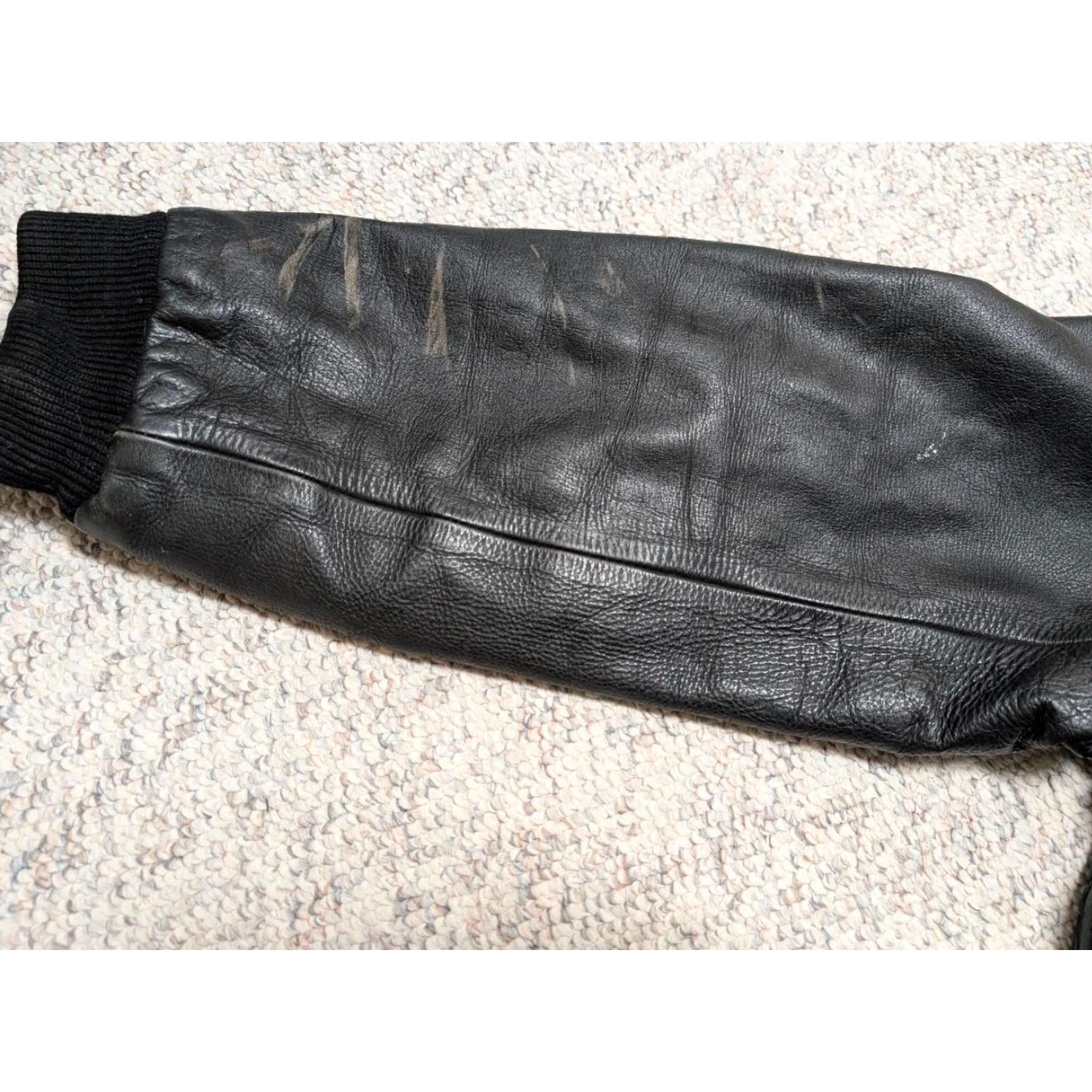 Vintage VINTAGE A2 leather jacket FLIGHT bomber 46 motorcycle FLYERS aviation 1990s Size US XL / EU 56 / 4 - 7 Thumbnail