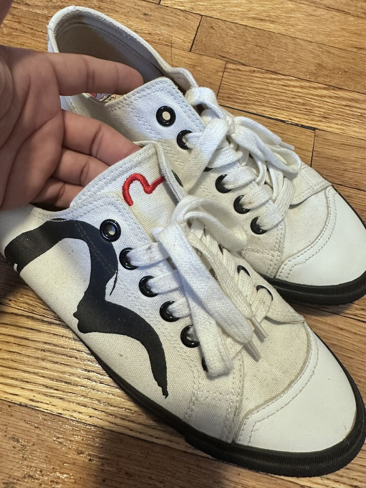 Evisu White Evisu trainers Size US 9.5 / EU 42-43 - 3 Thumbnail