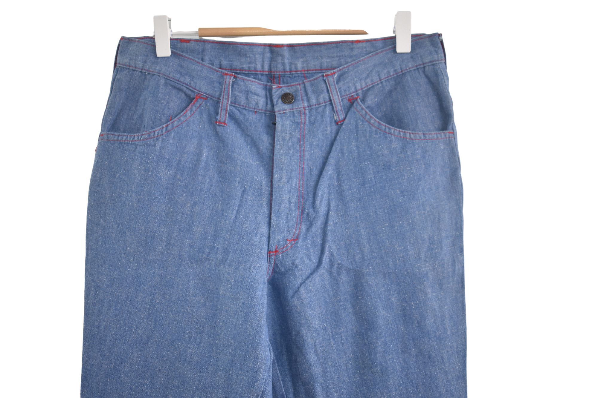 If Six Was Nine × Jean × Vintage Vintage 70's Flared Denim W32 Size US 32 / EU 48 - 2 Thumbnail