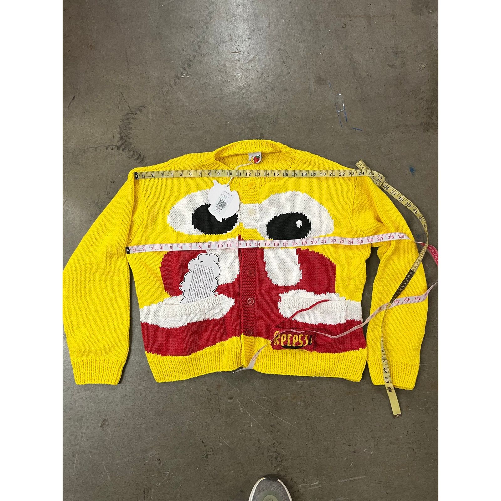 Sky High Farm Workwear SKY HIGH FARM - ICE CREAM HAND KNIT CARDIGAN /YELLOW/ L /NWT Size US L / EU 52-54 / 3 - 4 Thumbnail