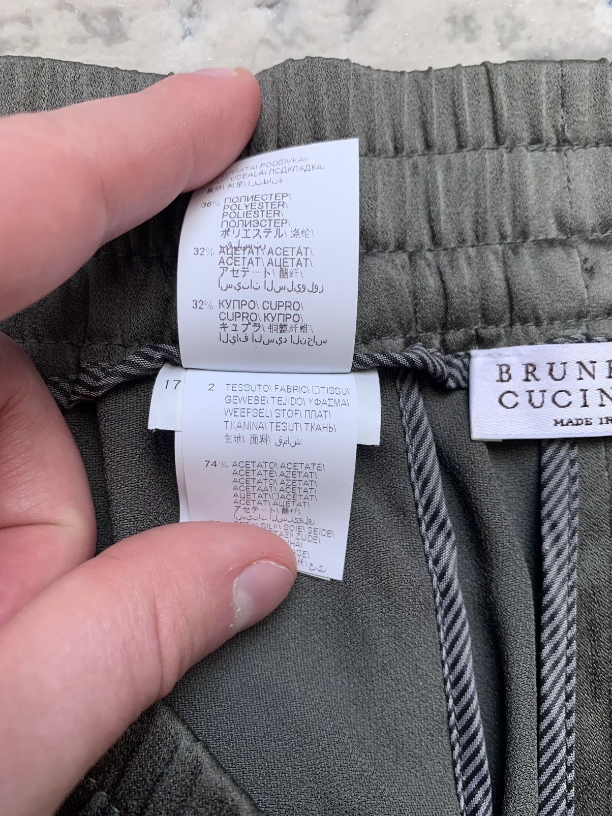 Brunello Cucinelli Brunello Cucinelli Track Stripe Pull-On Silk Pant Size 30" / US 8 / IT 44 - 20 Thumbnail