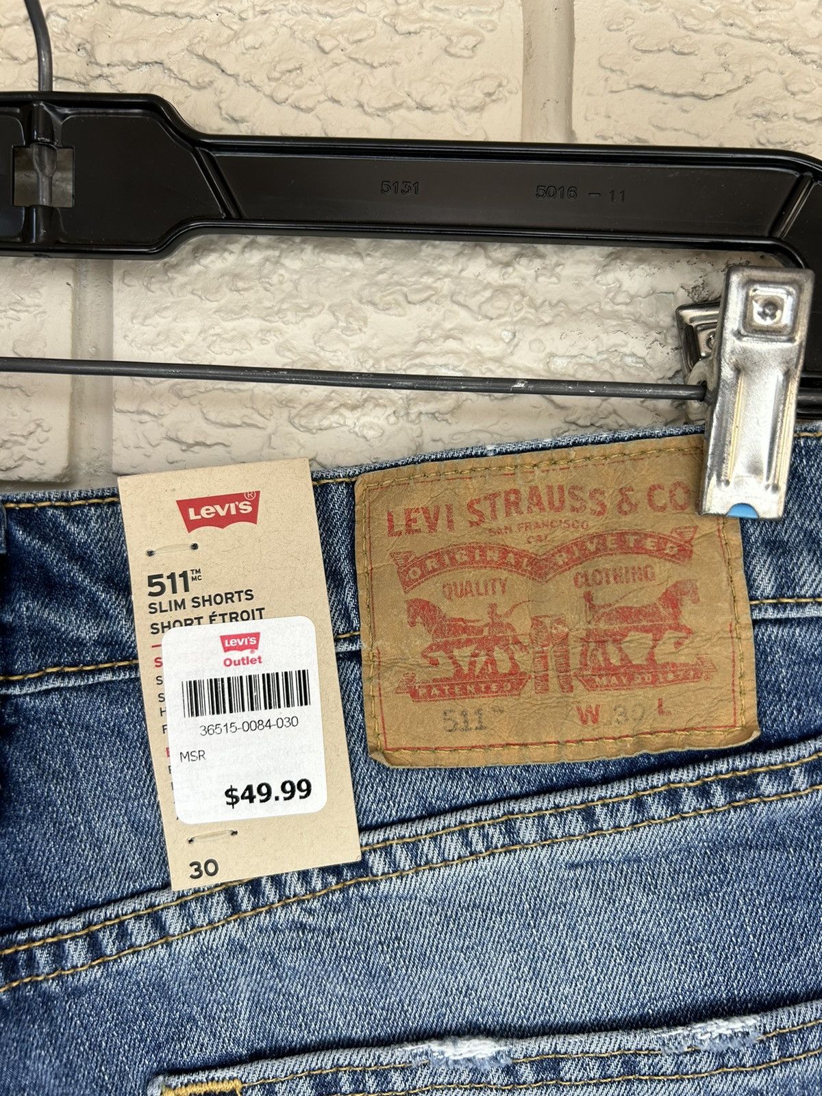 Levi's × Vintage Vintage Levis 511 Jorts BNWT Size US 30 / EU 46 - 3 Thumbnail