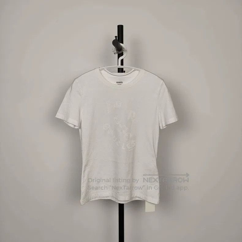 Hermes Hermes Cotton T-Shirt White Size XS / US 0-2 / IT 36-38 - 1 Thumbnail