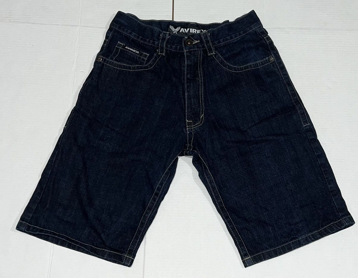 Avirex Vintage Avirex Jean Shorts Mens 32 Dark Blue Denim Y2k Baggy Size US 32 / EU 48 - 2 Thumbnail