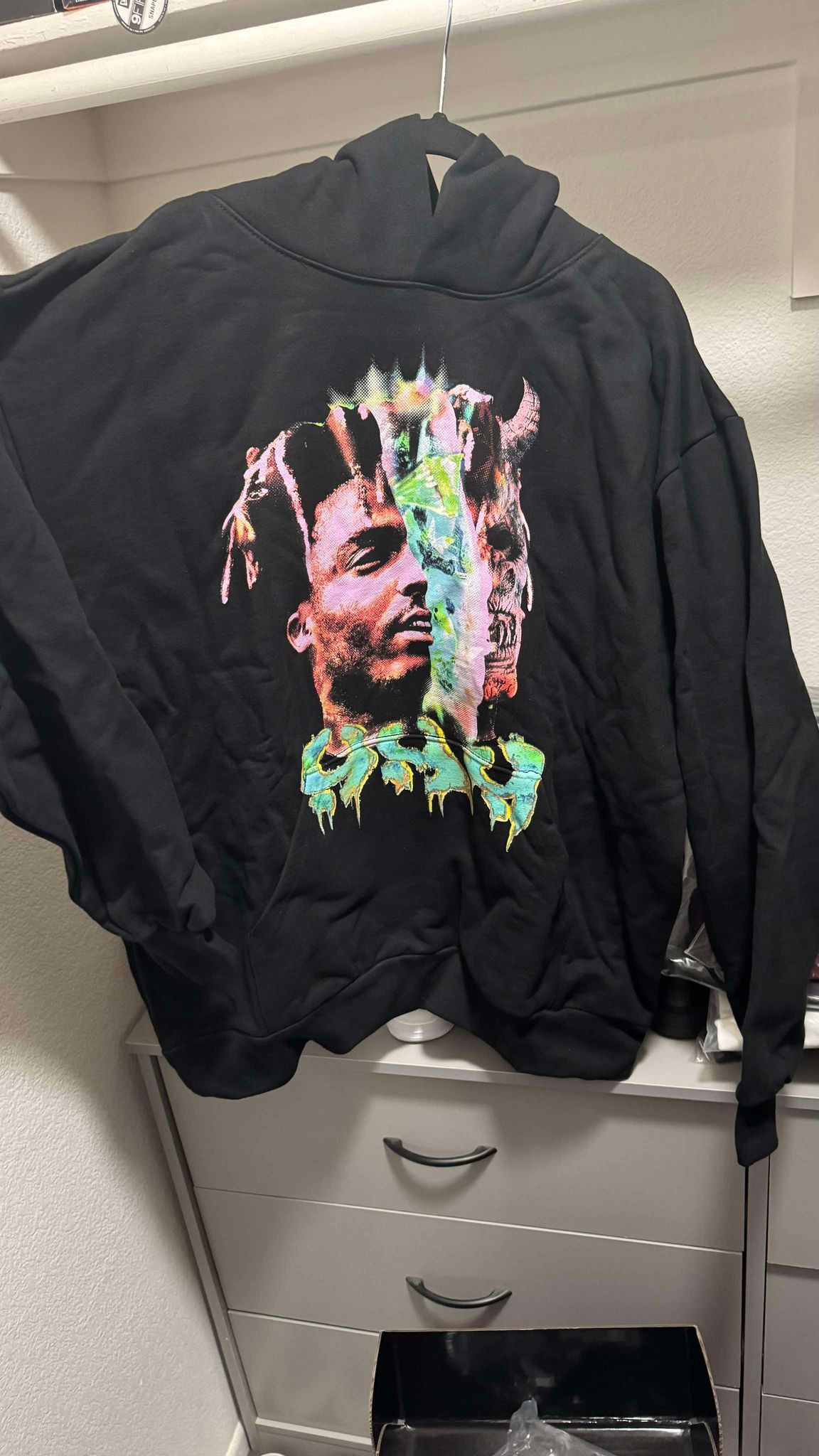 999 Club × Revenge × Vlone Juice Wrld Vlone Fighting Demons Acid Hoodie Size US XXL / EU 58 / 5 - 1 Thumbnail