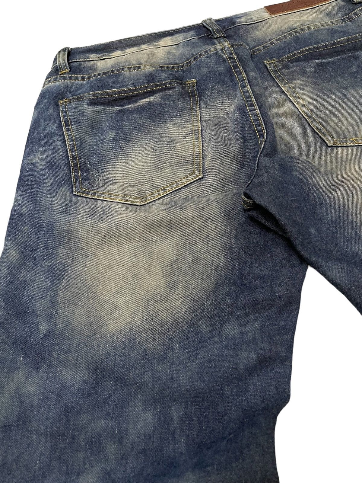 GOSTAR DE FUGA × Hysteric Glamour × Japanese Brand Martin Kustom Enzyme Mud Wash Distressed Jeans Size US 34 / EU 50 - 20 Thumbnail