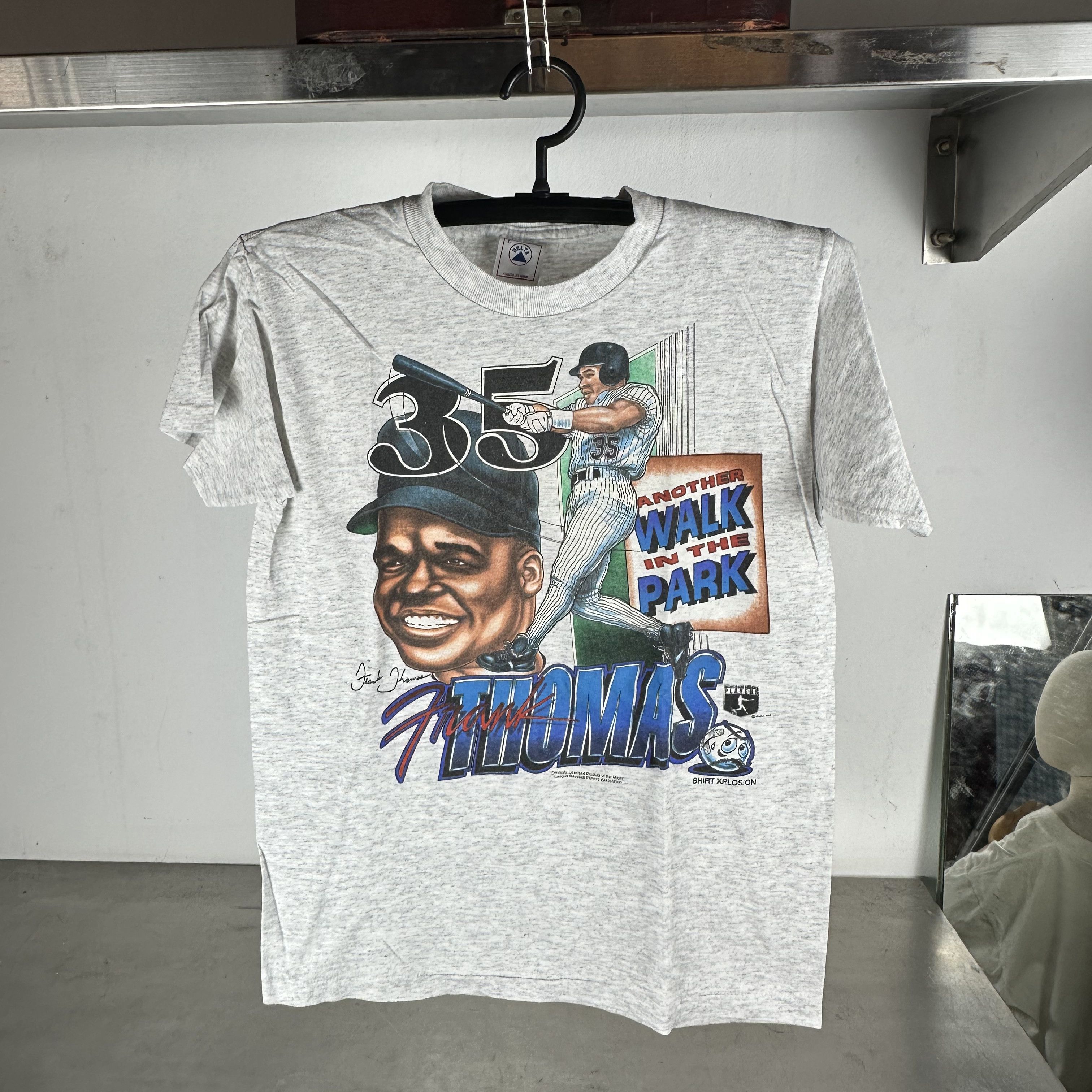 Vintage 90s Frank Thomas Chicago White Sox MLB Caricature T-Shirt Size US M / EU 48-50 / 2 - 1 Thumbnail