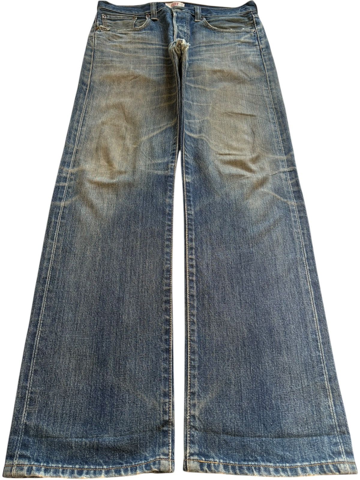 Levi's Vintage 90s Levis 501 Rusty Wash Distressed Loose Baggy Jean Size US 32 / EU 48 - 1 Thumbnail