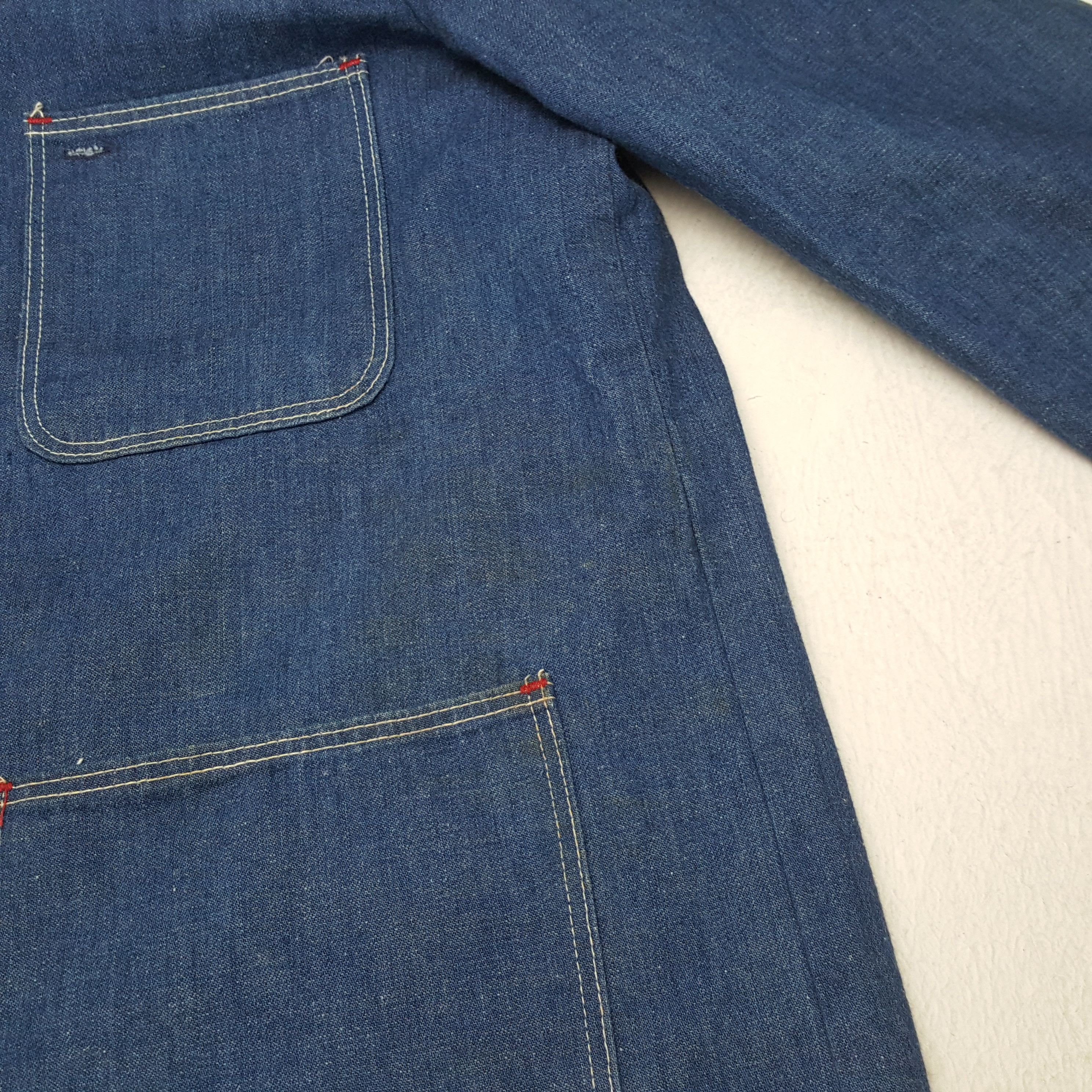 Vintage Streetwear Pocket Design Denim Jacket Style RR9 Size US L / EU 52-54 / 3 - 7 Thumbnail