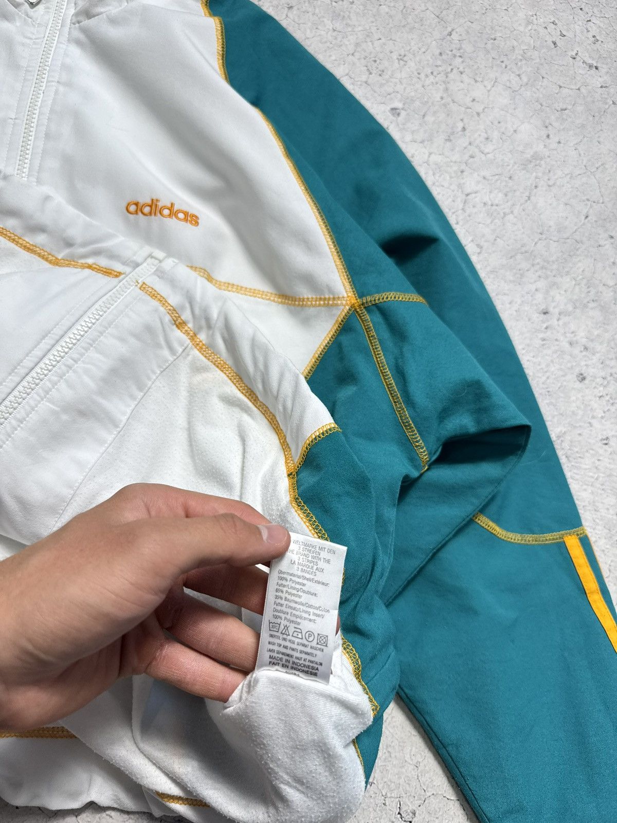 Adidas Adidas Vintage Nylon Light Full Zip Jacket Size US S / EU 44-46 / 1 - 10 Thumbnail