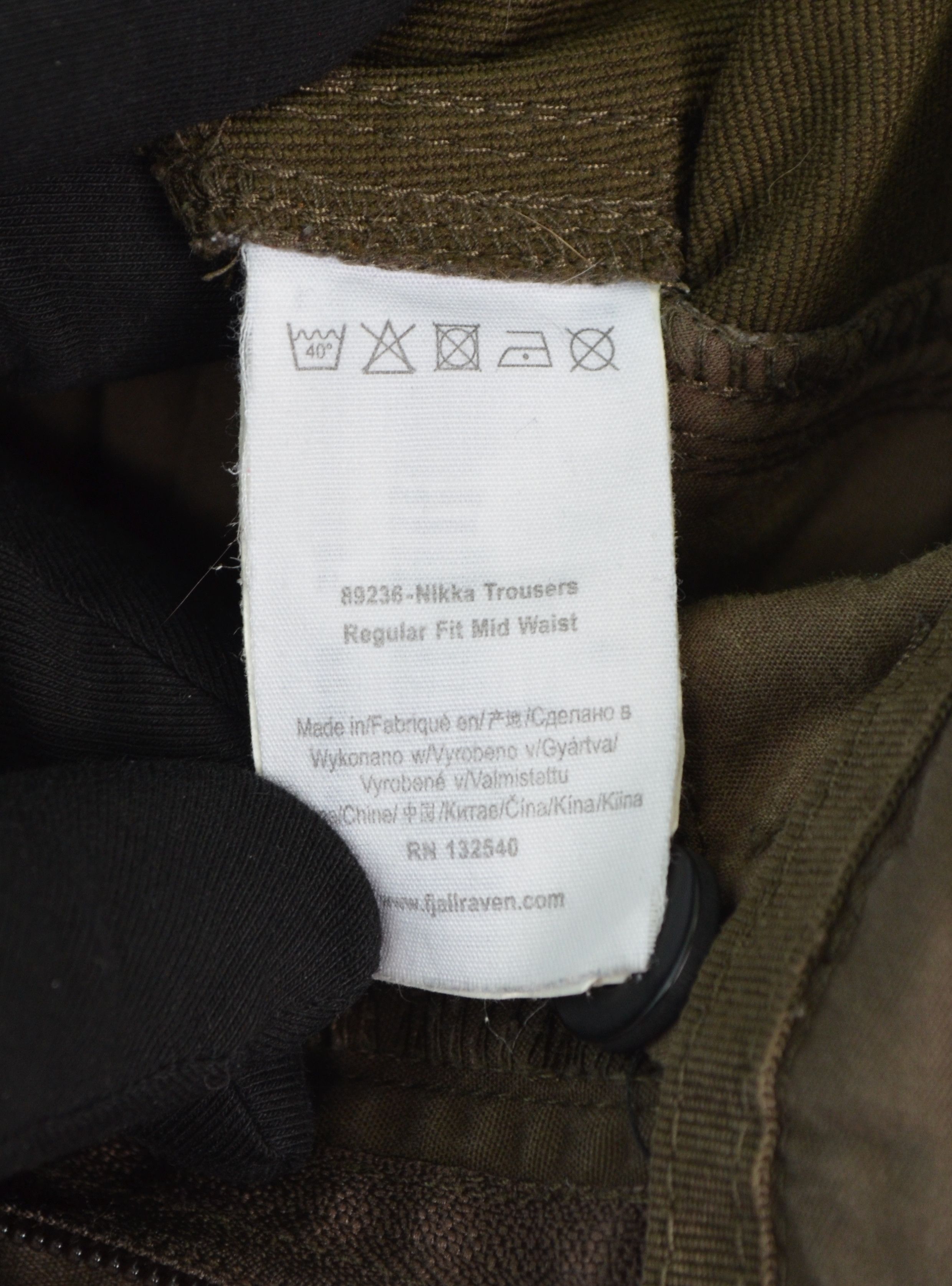 Fjallraven Fjallraven Nikka Regular Fit Mid Waist Pants Size EU38 W29 Size 29" - 13 Thumbnail