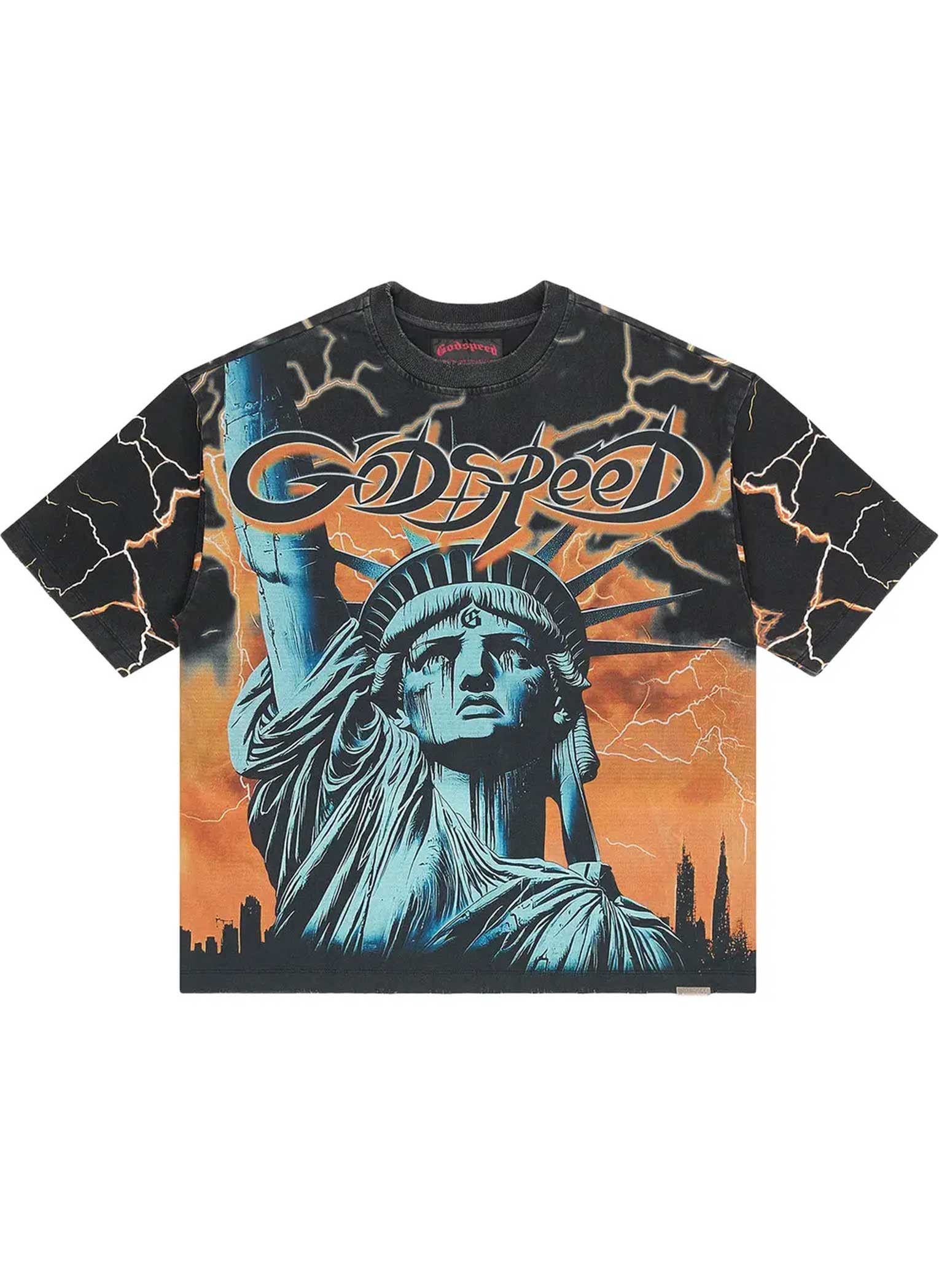 Godspeed Voltage Tee Black/Orange Size US S / EU 44-46 / 1 - 1 Thumbnail