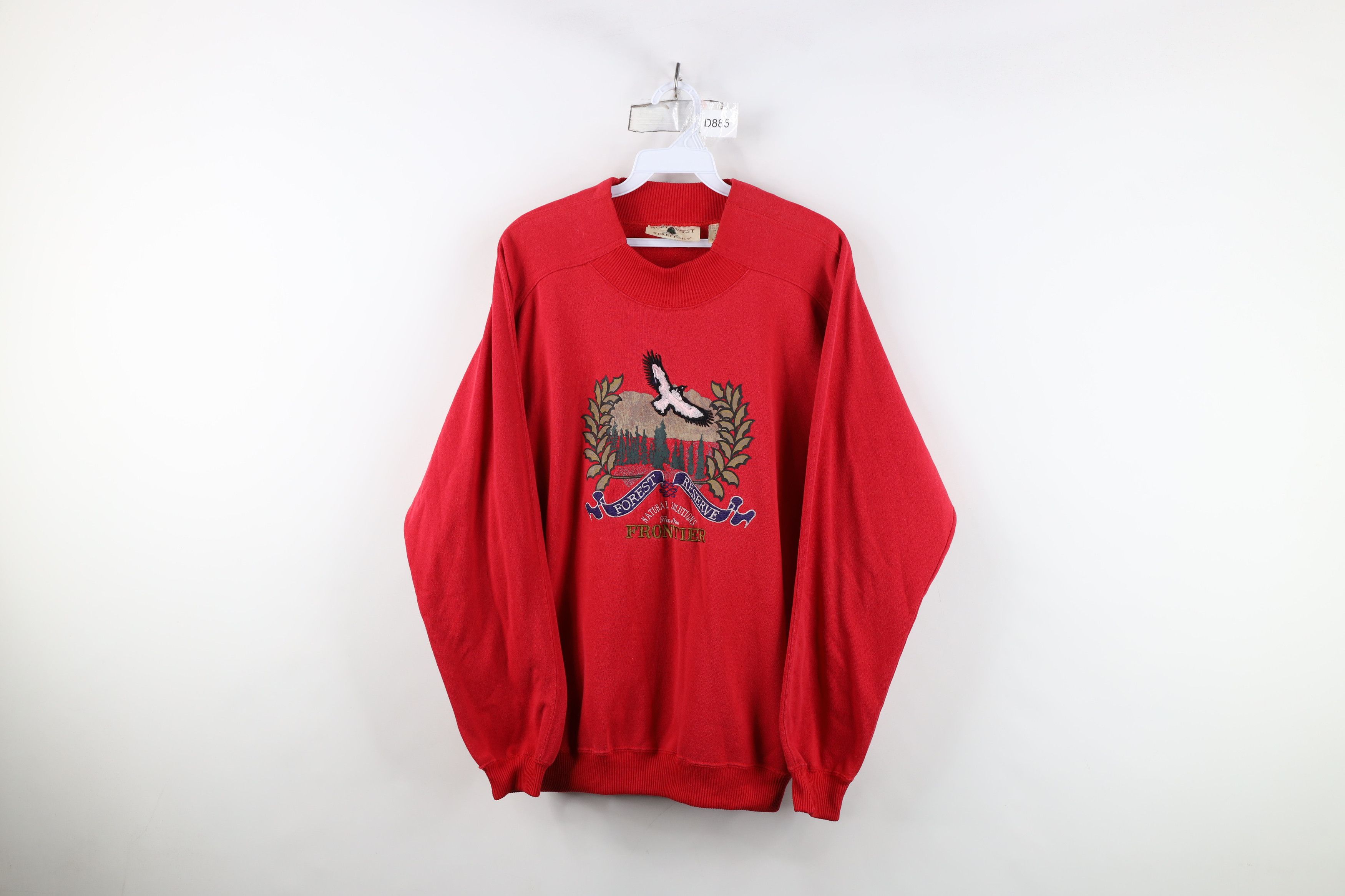 Vintage Vtg 90s Streetwear Nature Forest Reserve Eagle Sweatshirt Size M / US 6-8 / IT 42-44 - 1 Thumbnail