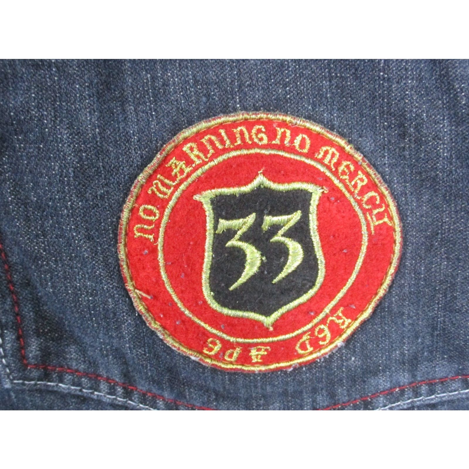 Vintage VINTAGE Red Ape Baggy Jeans 36 Dark Grey Embroidered 90s Grunge Hip Hop RARE Mens Jeans Size US 36 / EU 52 - 6 Thumbnail