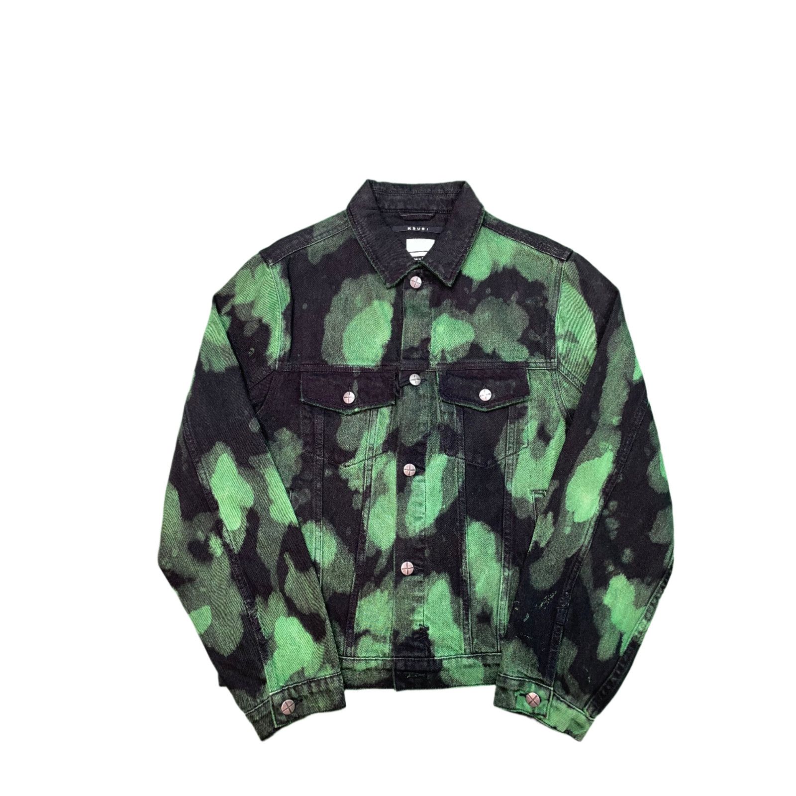 Ksubi Ksubi Black & Green Jean Jacket Size US L / EU 52-54 / 3 - 1 Thumbnail