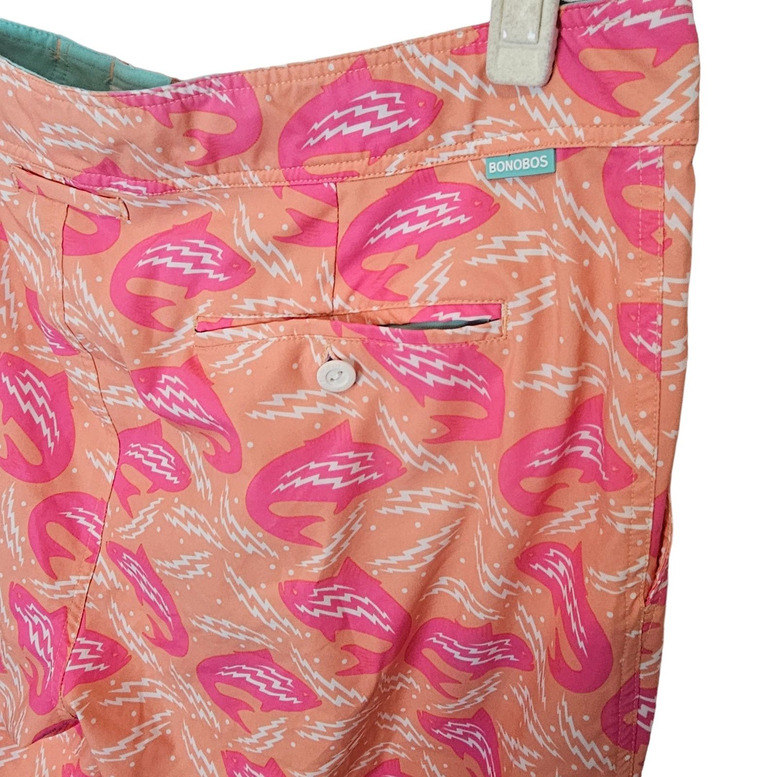 Bonobos Bonobos Mens Fish Print Swim Trunks 36 Beach Surf Swimwear Size US 36 / EU 52 - 6 Thumbnail