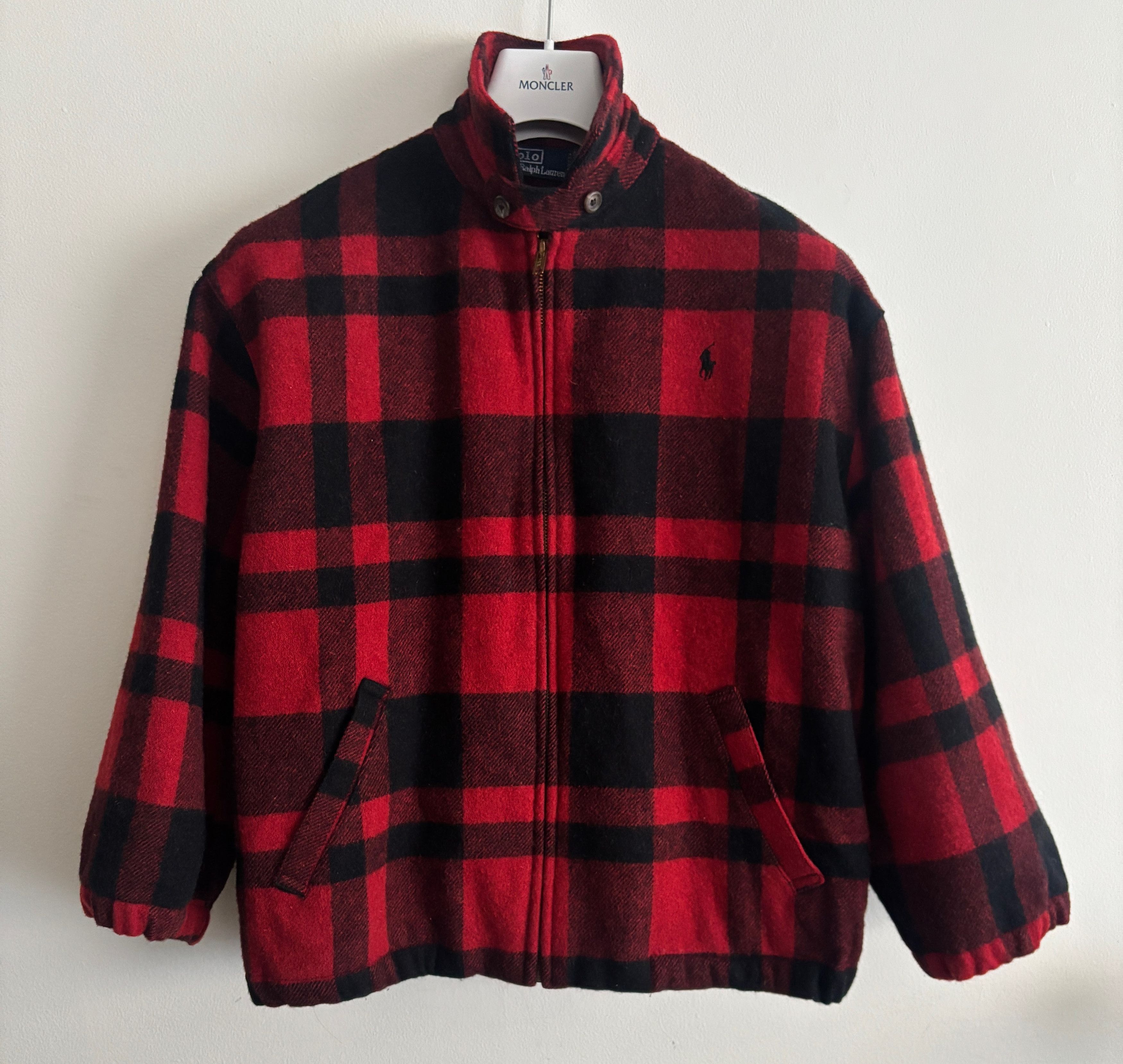 Polo Ralph Lauren Vintage miUSA Buffalo Plaid Wool Zip Jacket - Small Size US S / EU 44-46 / 1 - 1 Thumbnail