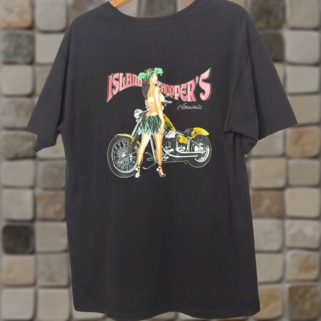 Disney VINTAGE Island Choppers Hawaii Disney Store Shirt XL Organic Cotton Hula Dancer Girl Size US XL / EU 56 / 4 - 1 Thumbnail