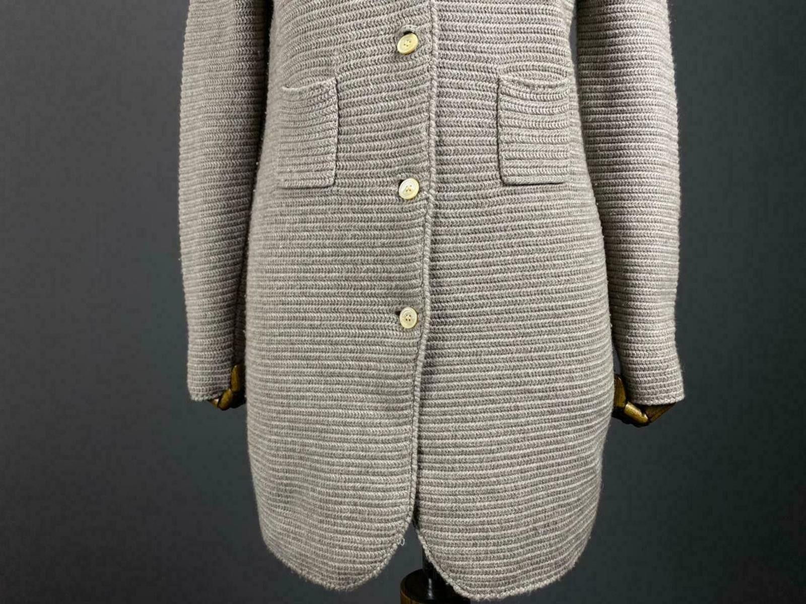 Other Ladies Hemisphere Grey Knit Button Up Cardigan Dress Size 40 Size M / US 6-8 / IT 42-44 - 3 Thumbnail