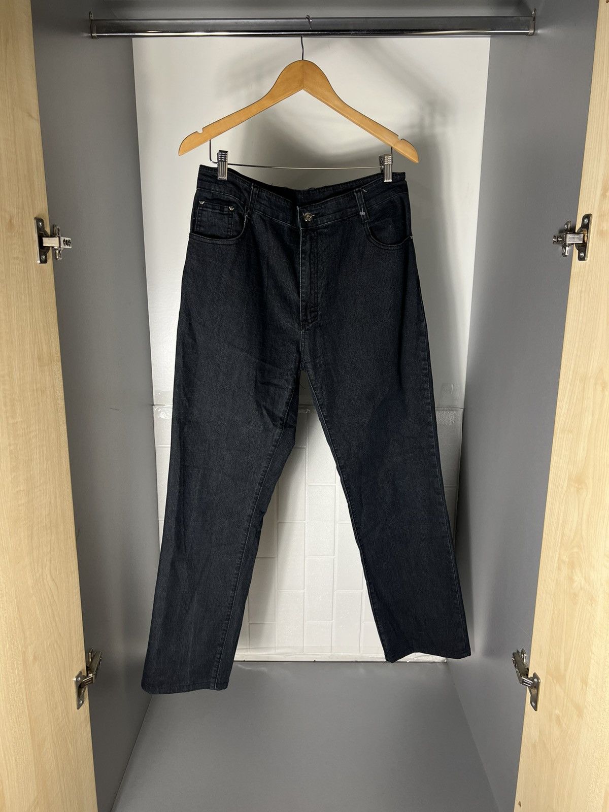 Emporio Armani VINTAGE EMPORIO ARMANI JEANS ITALIAN DESIGNER CASUAL Y2K 90s Size US 38 / EU 54 - 5 Thumbnail