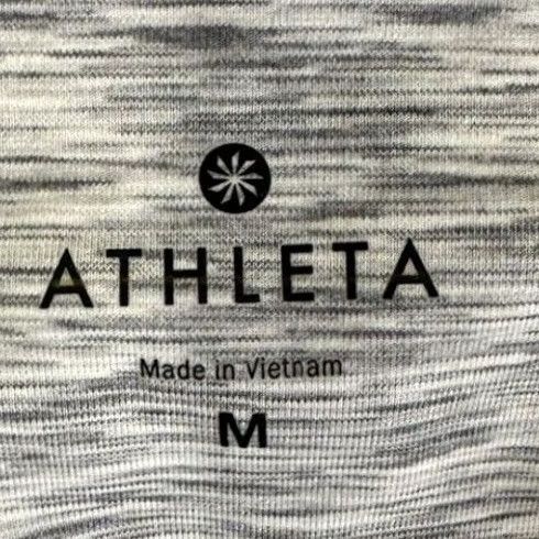 Athleta Athleta Leggings Womens Medium Grey Cropped Stretch Gym Exercise Pull On Size 32" / US 10 / IT 46 - 4 Thumbnail