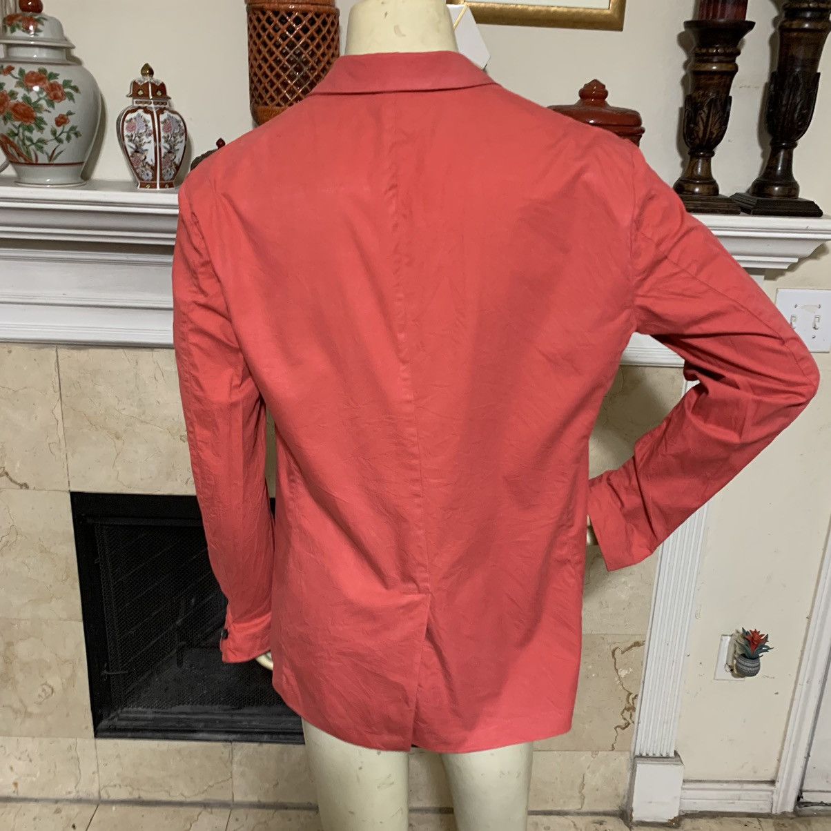 Theory Theory 2 Btn Single Vent Cotton Blazer Size 44R - 8 Thumbnail