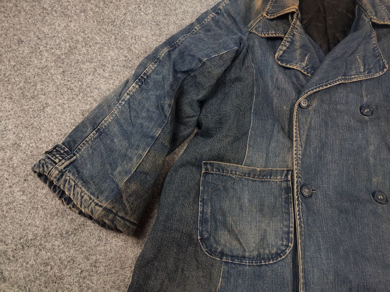 Diesel Vintage Diesel Archive Y2K Style Denim Faded coat Jacket Size US XL / EU 56 / 4 - 8 Thumbnail