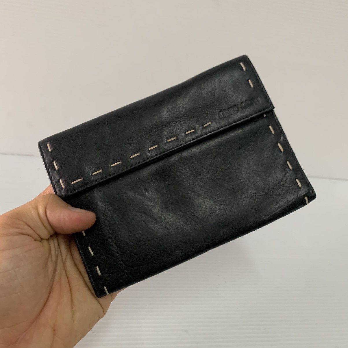 Miu Miu Miu Miu Leather Black Wallet Size ONE SIZE - 2 Thumbnail