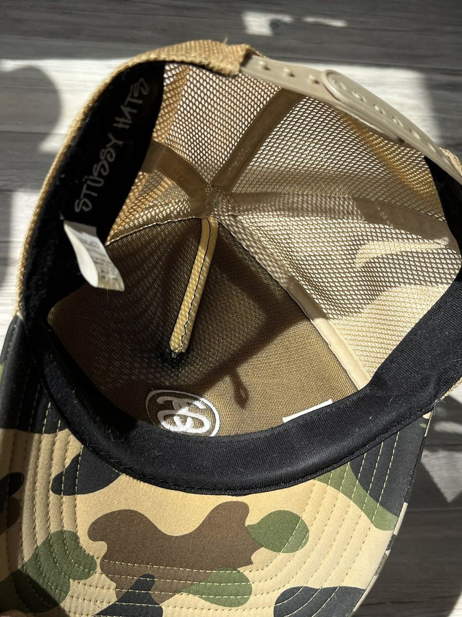 Bape × Stussy Stussy x Bape Camo Trucker Hat Size ONE SIZE - 5 Thumbnail