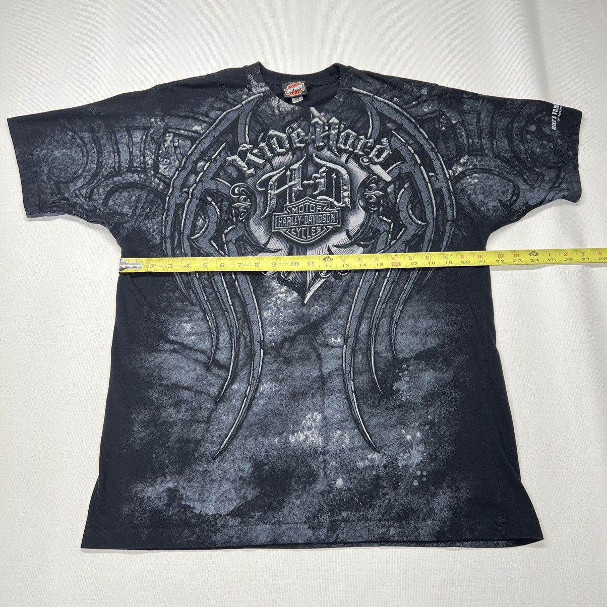 Harley Davidson Harley Davidson Tee Shirt Black Affliction Grunge Wings Size US XL / EU 56 / 4 - 14 Thumbnail