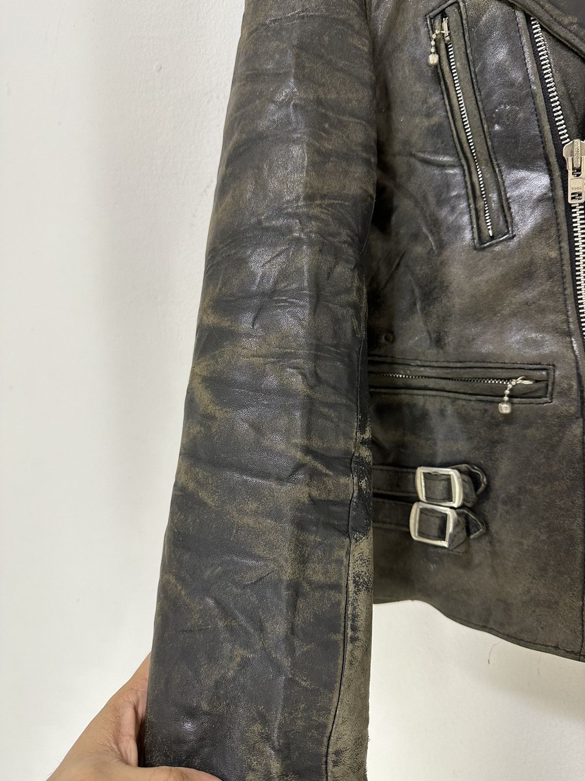 Seditionaries Seditionaries 666 Double Collar Leather Jacket Punk Jacket Size US S / EU 44-46 / 1 - 6 Thumbnail