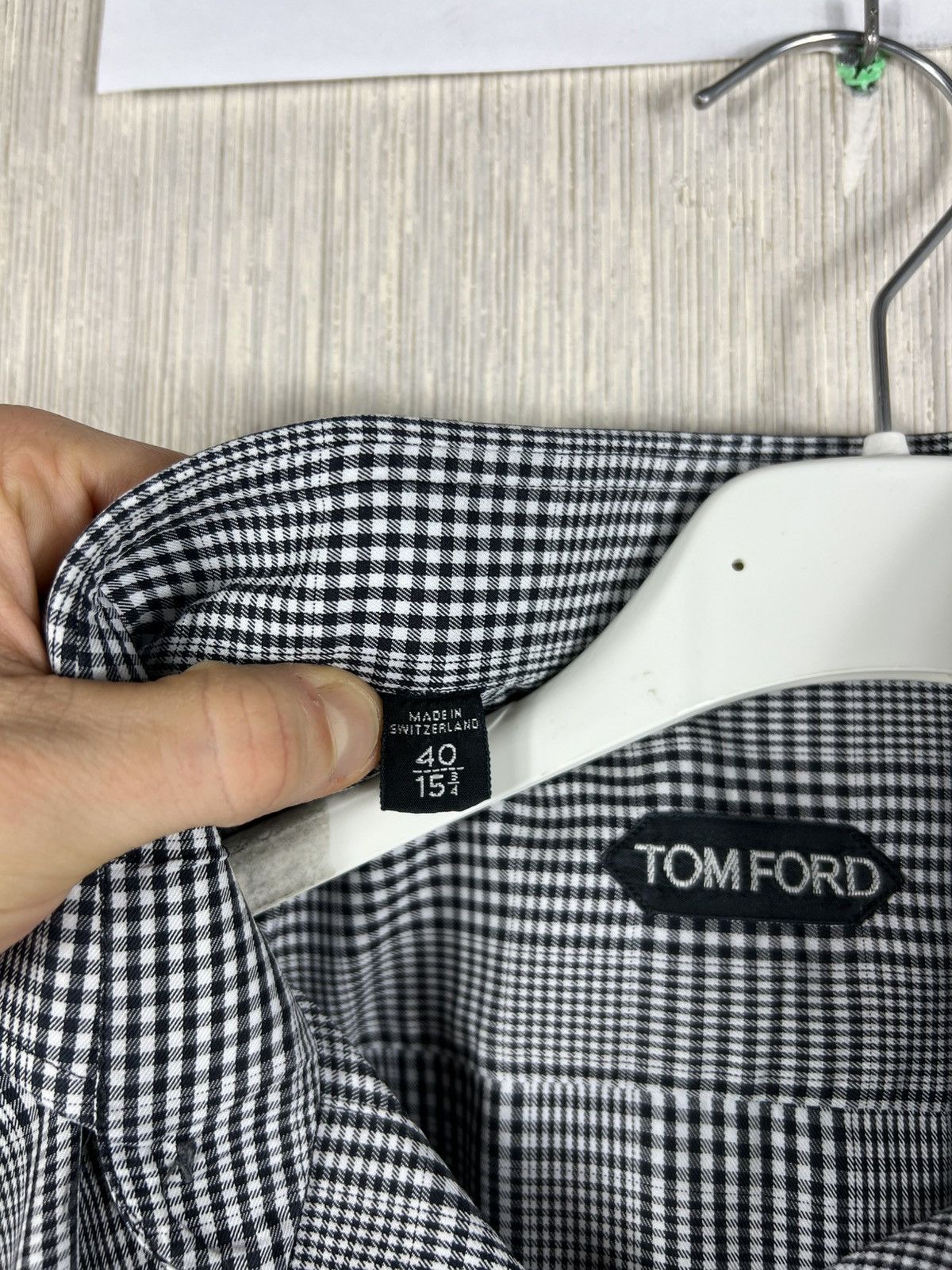 Tom Ford Tom Ford Prince of Wales checked classic button up shirt Size US L / EU 52-54 / 3 - 17 Thumbnail