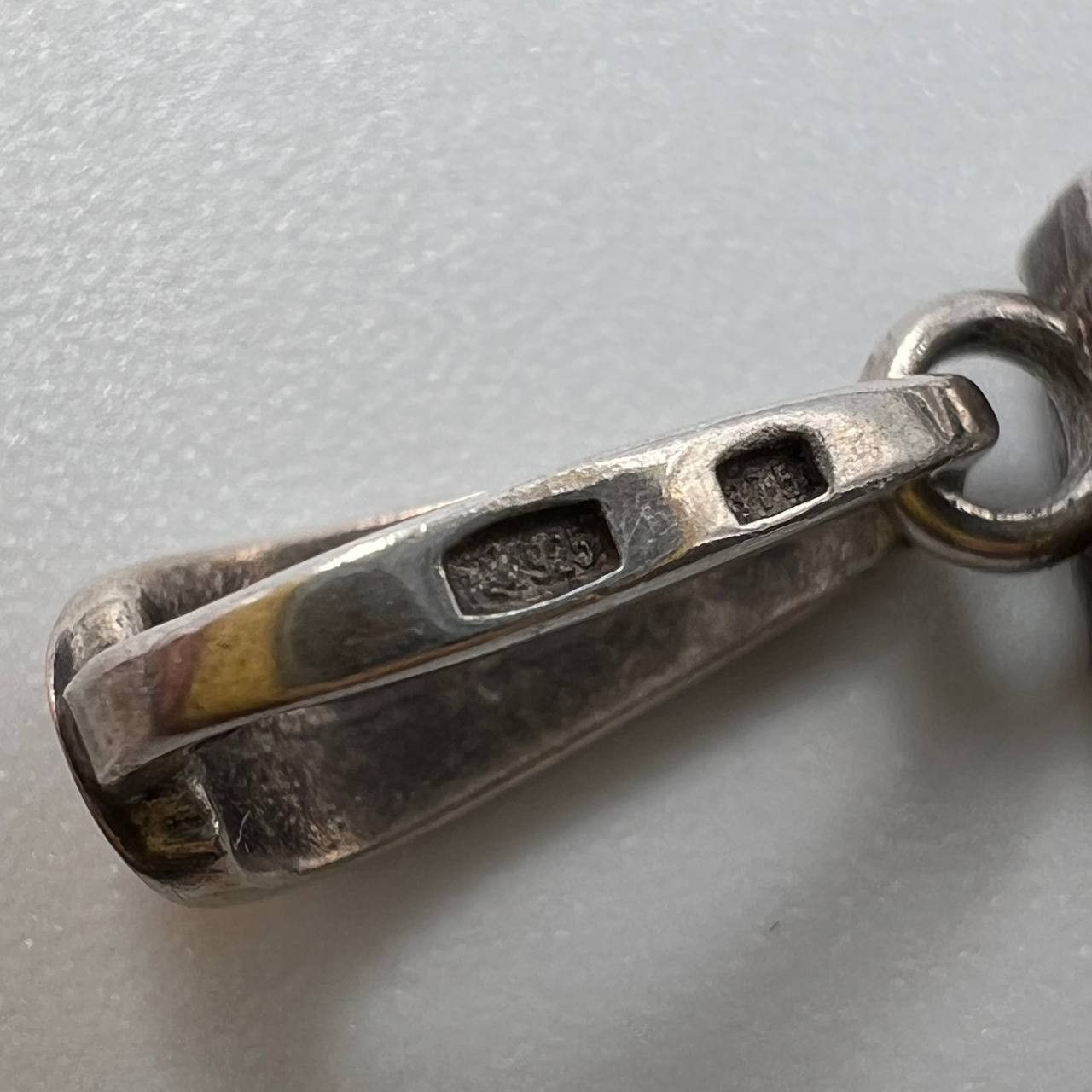 Vintage Vintage Gilt Sterling Silver 925 Pendant Cross Signed 3.2g Size ONE SIZE - 3 Thumbnail