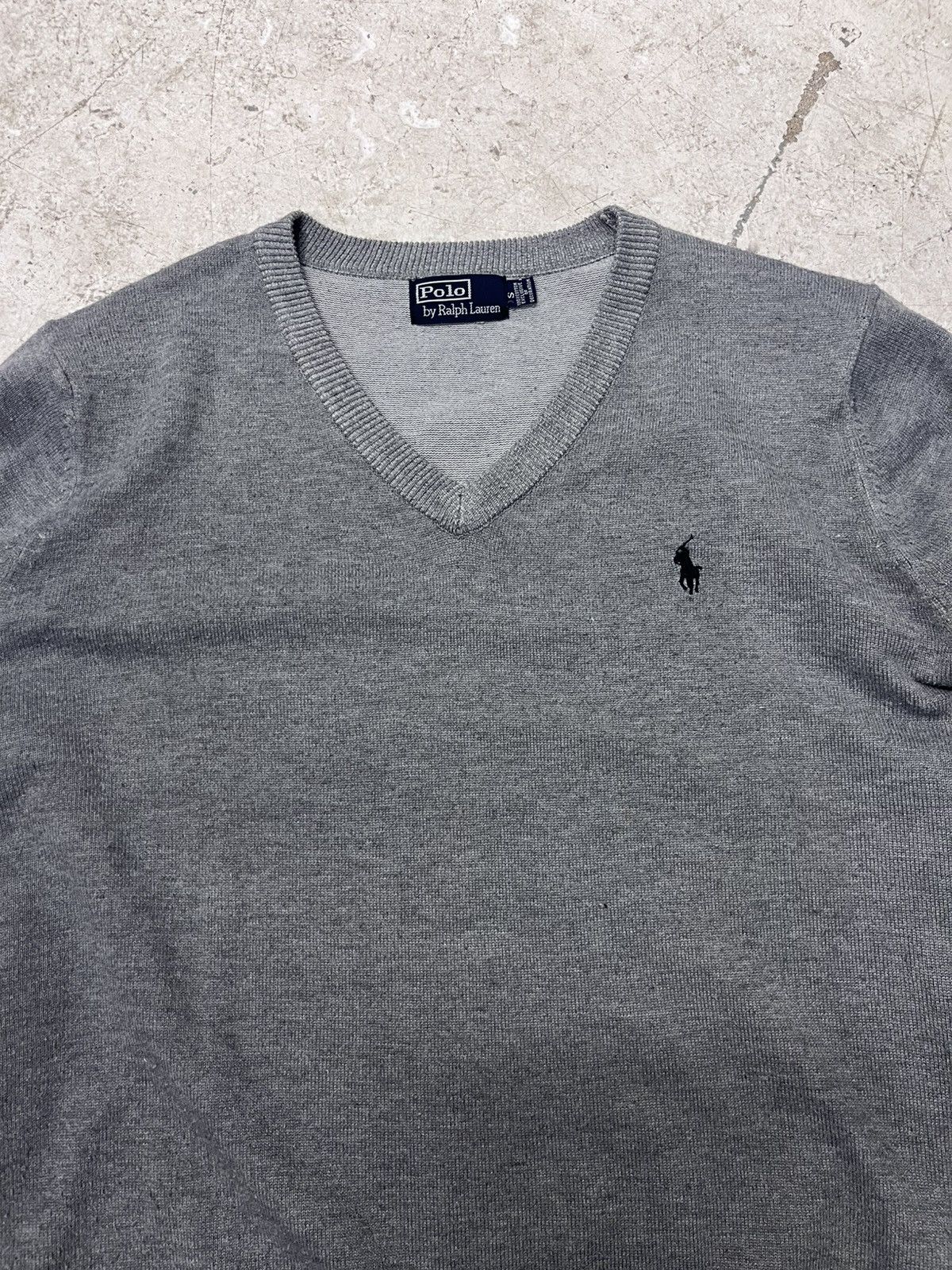 Polo Ralph Lauren Grey polo ralph lauren v-neck sweater Size US S / EU 44-46 / 1 - 1 Thumbnail