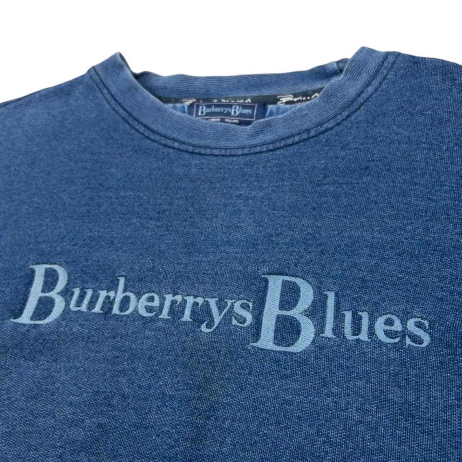 Burberry Vintage Burberry Blues Embroidered Sweatshirt Size L Size US L / EU 52-54 / 3 - 5 Thumbnail