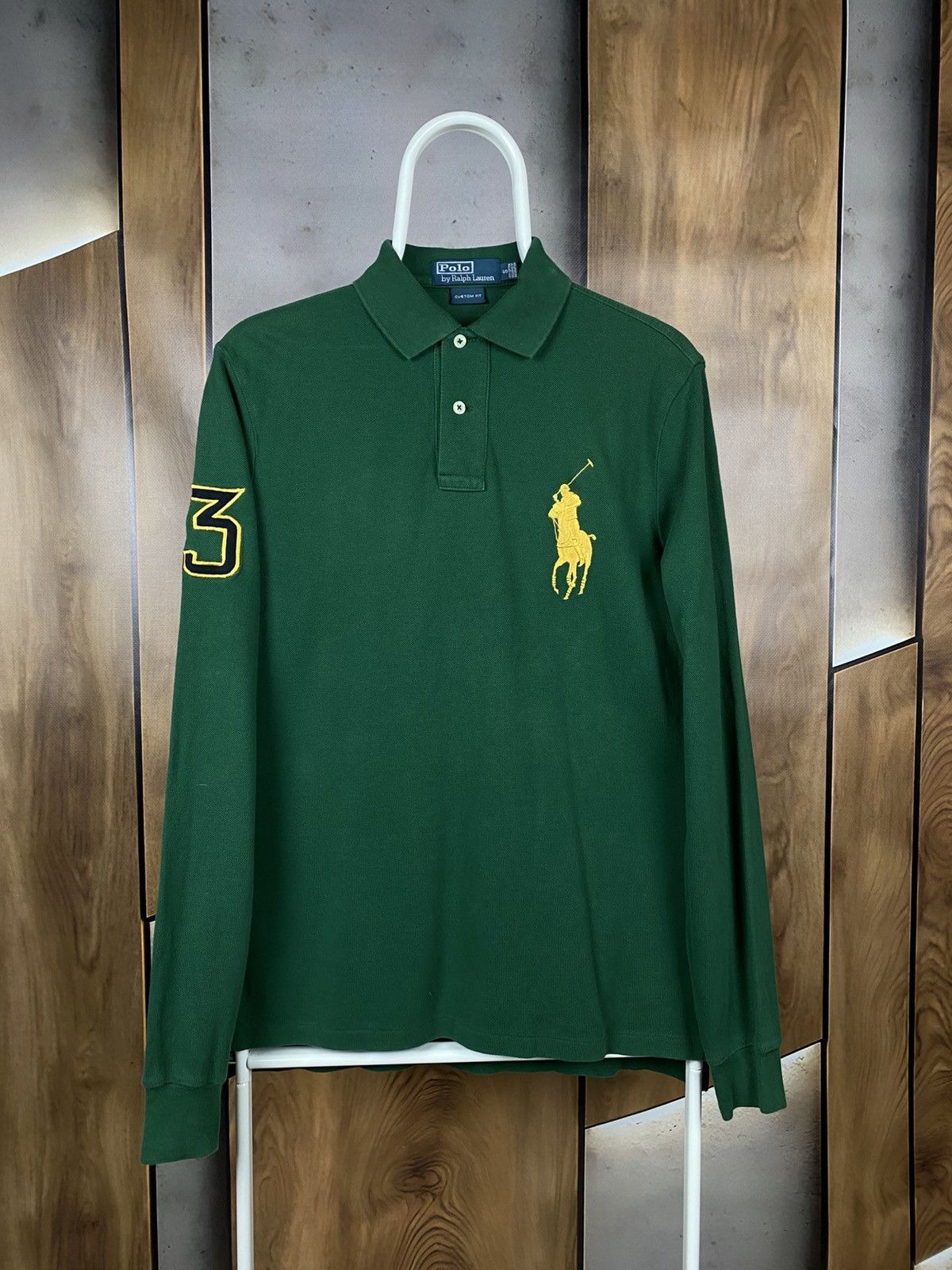 Polo Ralph Lauren 🎠Vintage 90s Polo Long Sleeve Polo Ralph Lauren Racing Tee🎠 Size US S / EU 44-46 / 1 - 1 Thumbnail