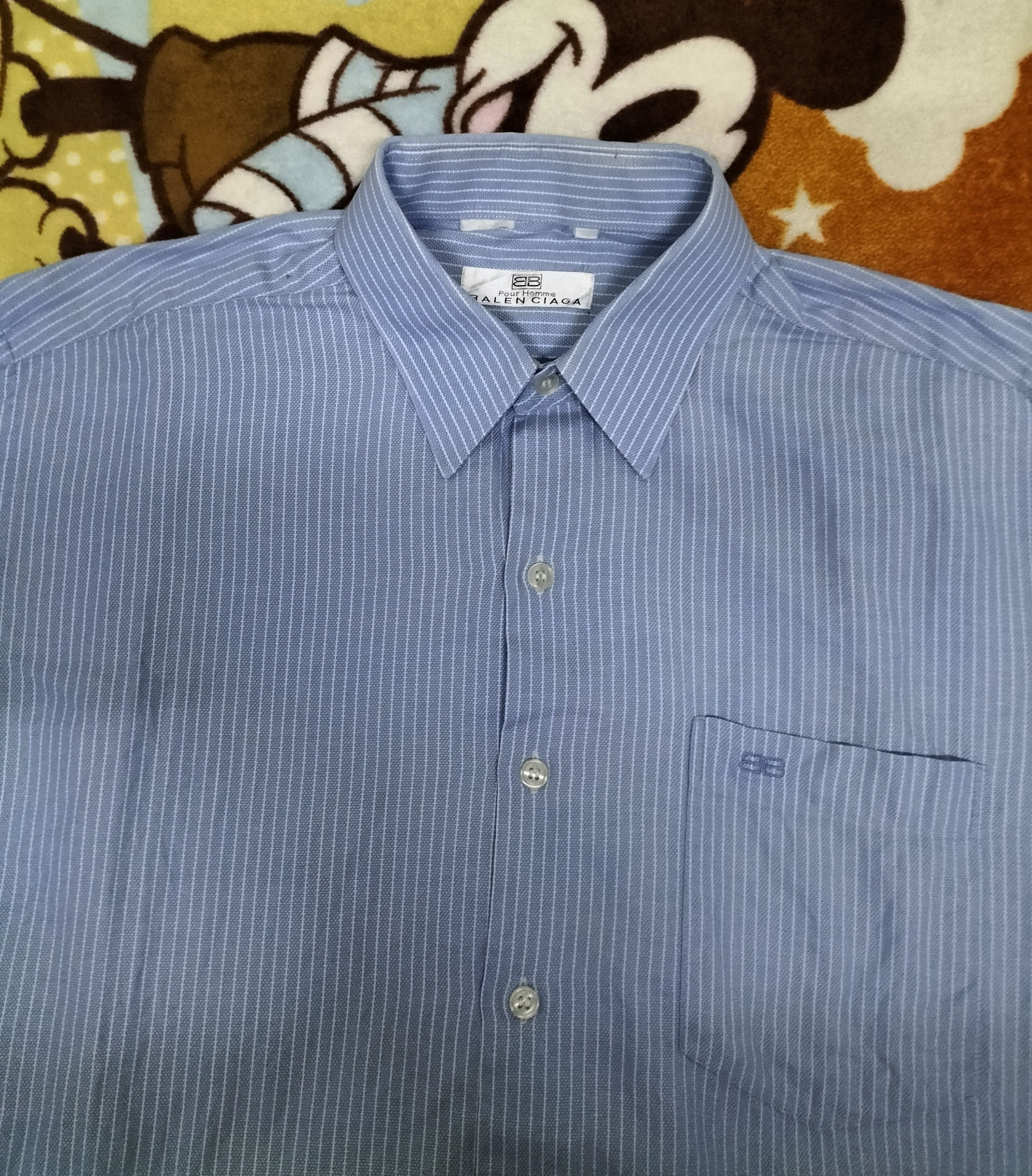 Balenciaga Vintage Balenciaga stripes button up shirt Size US L / EU 52-54 / 3 - 5 Thumbnail