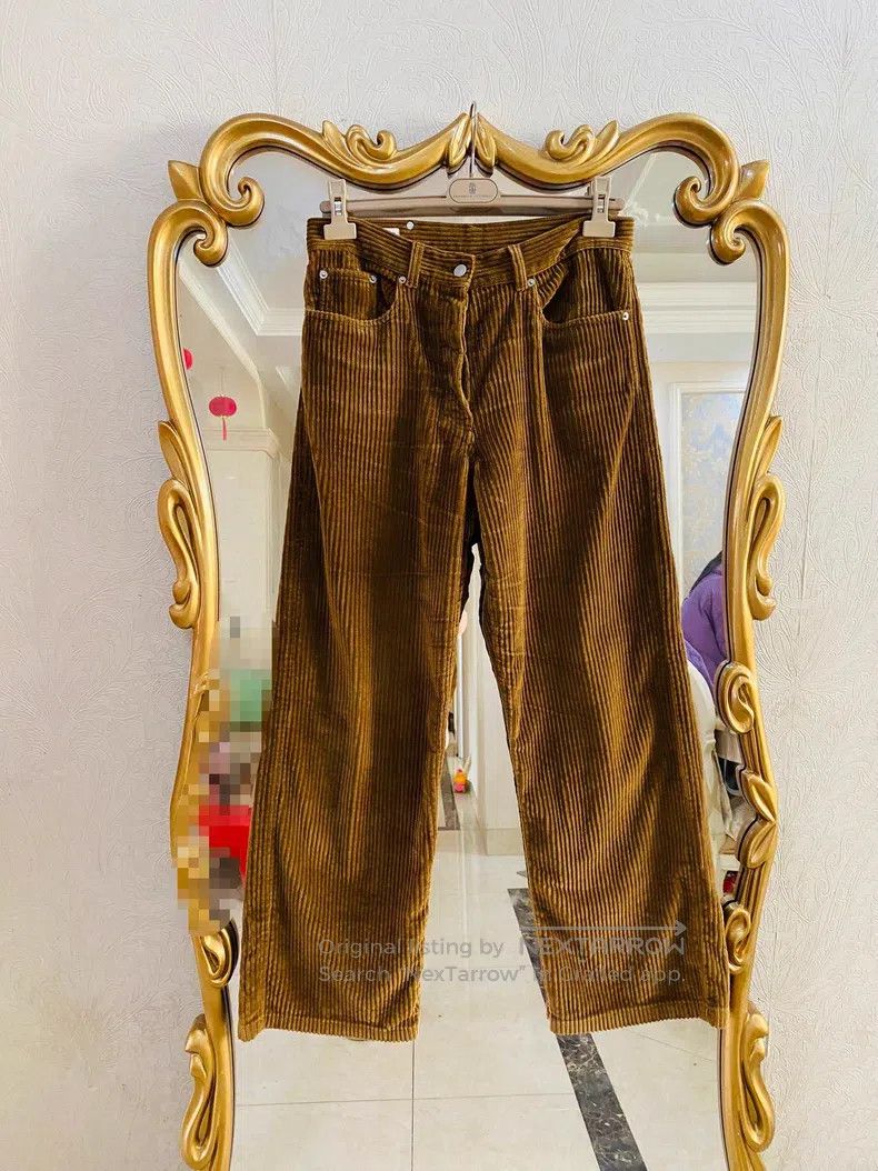 Dries Van Noten Dries Van Noten Brown Corduroy Wide-leg Pants Size 28" / US 6 / IT 42 - 1 Thumbnail