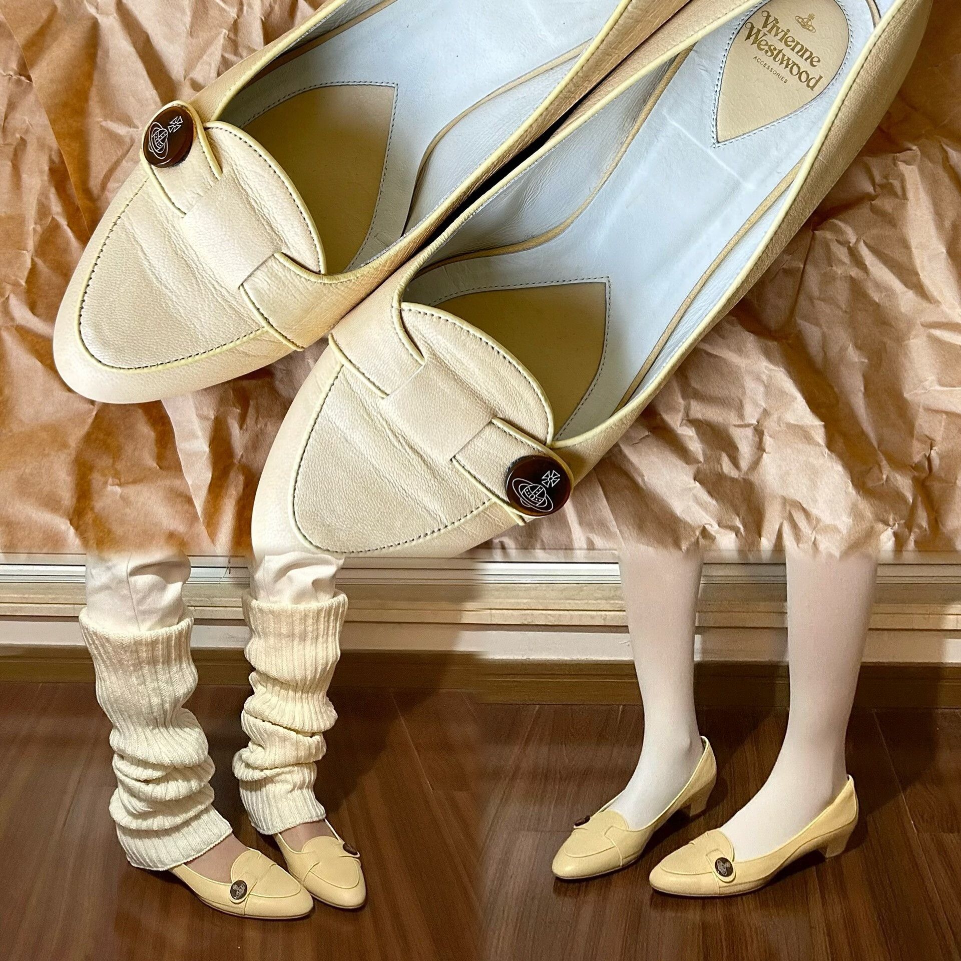 Vivienne Westwood Vivienne Westwood Vintage Saturn Buckle Leather Shoes Size US 6 / IT 36 - 1 Thumbnail