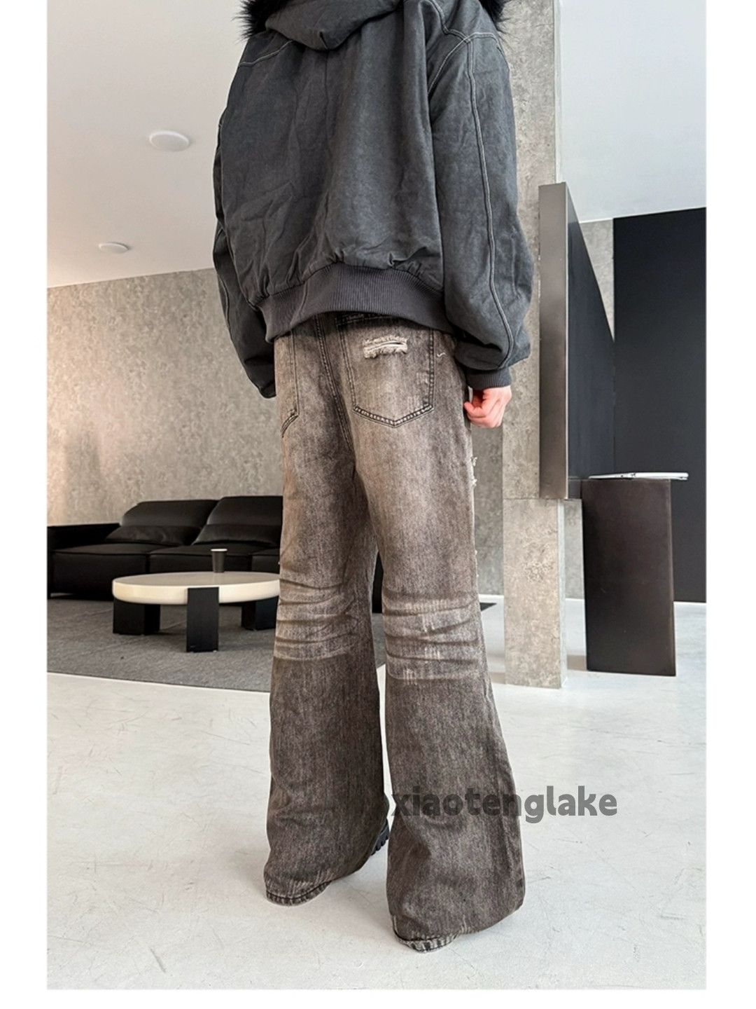 Jean × Vintage Washed faded cleanfit yuppie bootcut grunge jeans Size US 32 / EU 48 - 2 Thumbnail