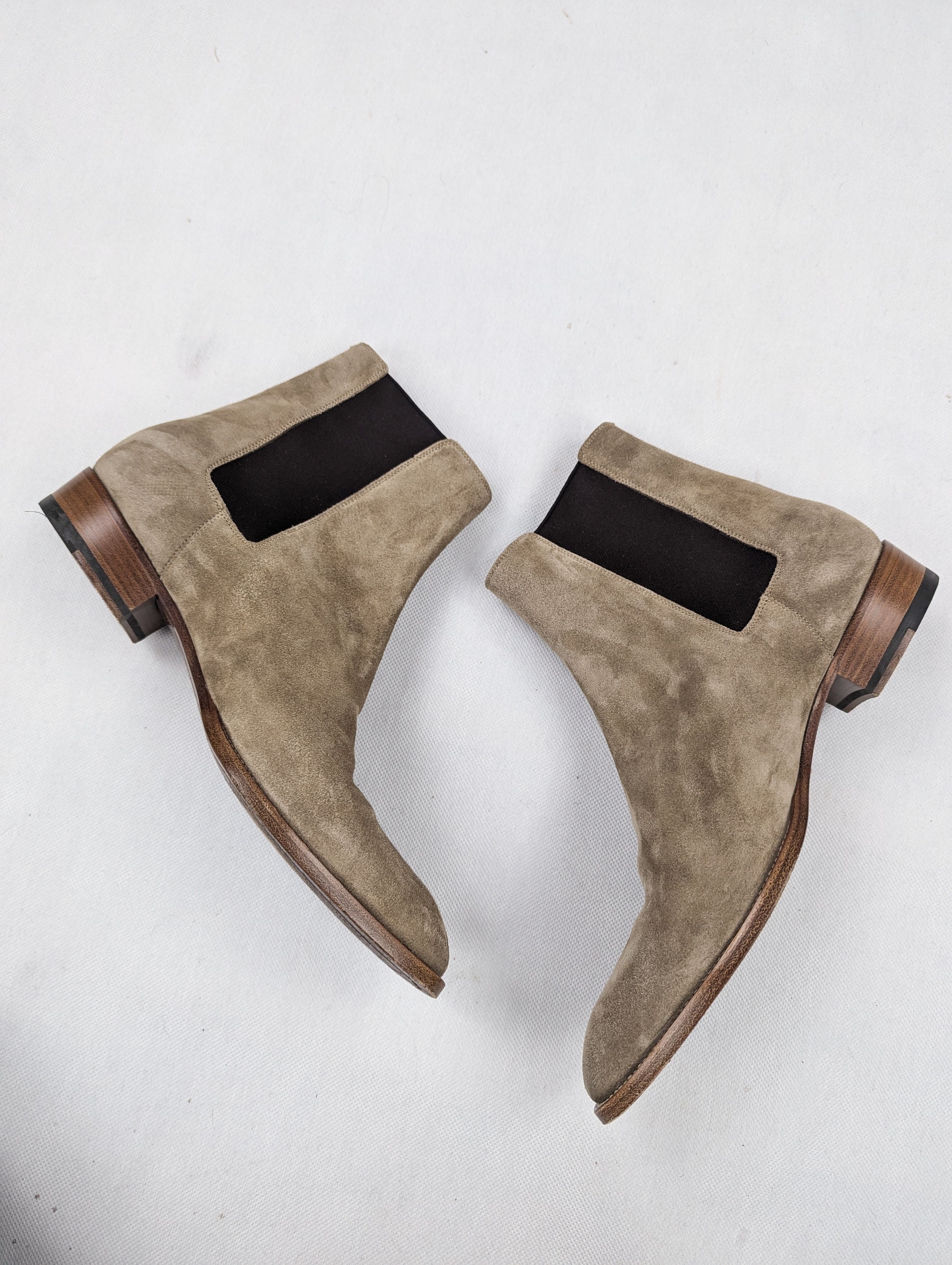 Yves Saint Laurent Saint Laurent wyatt suede beige chelsea boots 43,5 Size US 10.5 / EU 43-44 - 5 Thumbnail