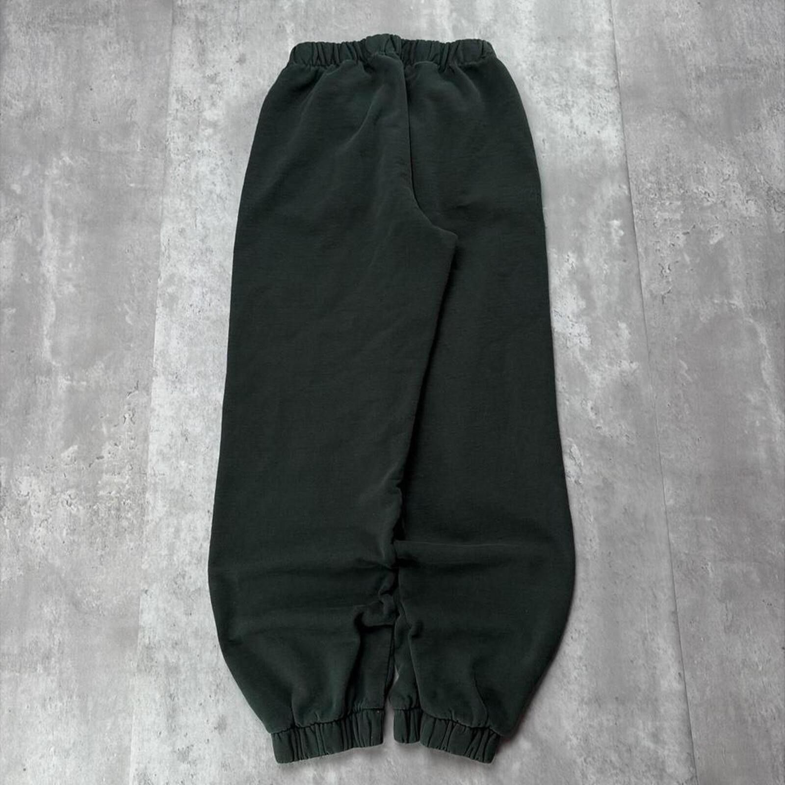 Other Y2K Green Brandy Melville Grunge Baggy Cuffed Sweatpants Size 30" / US 8 / IT 44 - 2 Thumbnail